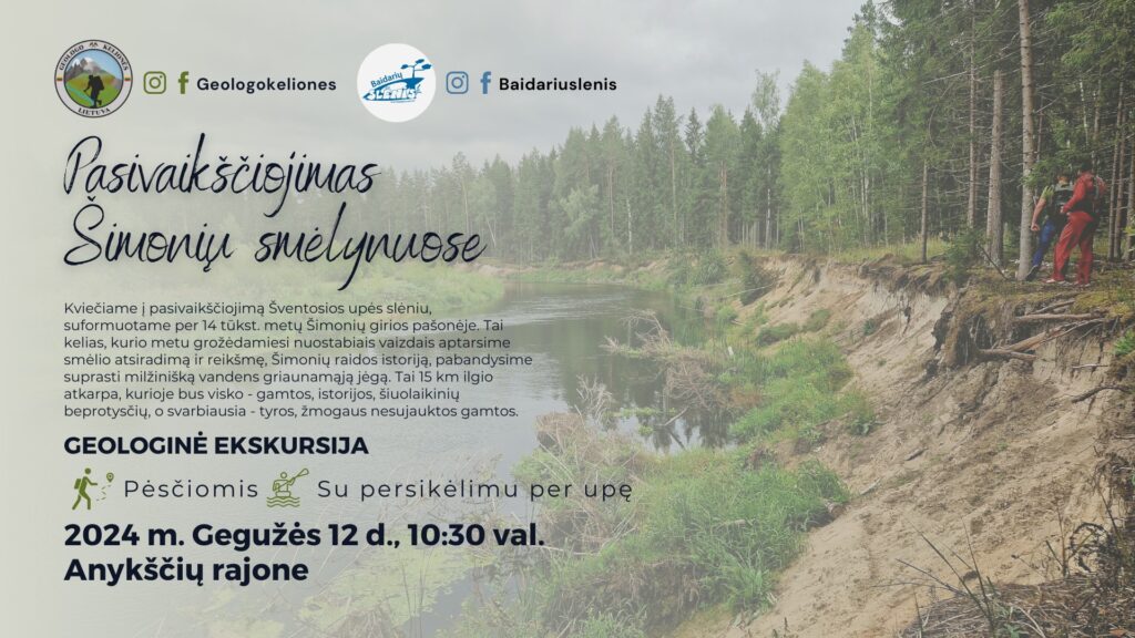 Žygis su geologais palei Šventosios kilpas, 2024.05.12