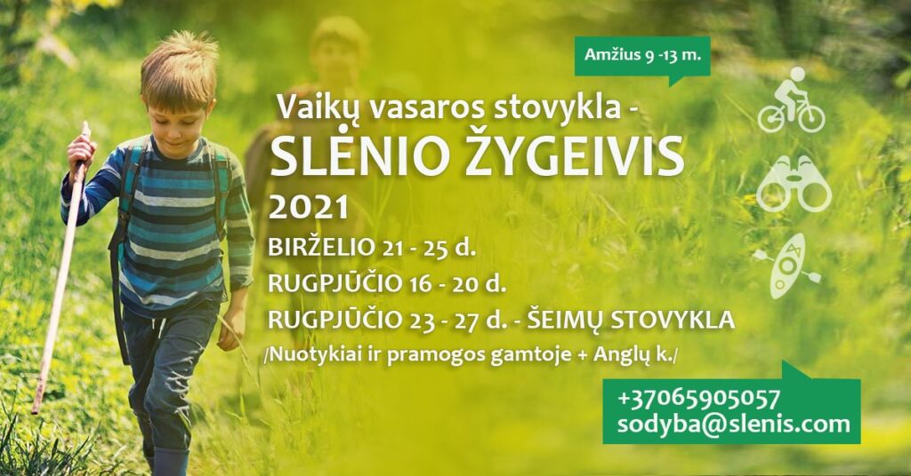 Kviečiame į vaikų ir šeimų vasaros stovyklas 2021 metais